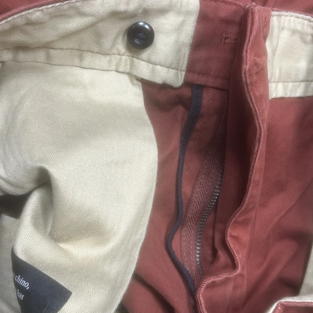 Banana Republic Pants Men's 36x34 Jasper Red Slim Fit Chino Twill Stretch EUC